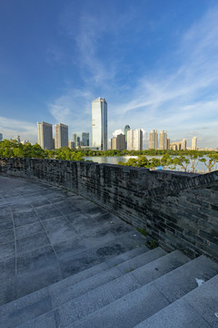 中国广东省惠州市朝京门都市风光