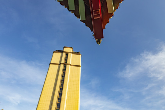 中国广东省惠州市朝京门都市风光