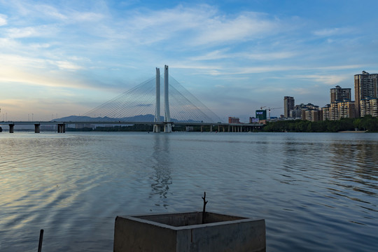 中国广东省惠州市合生大桥夜景风