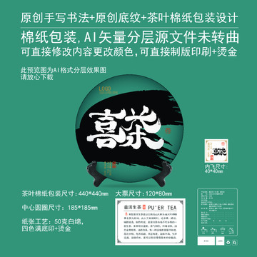 喜茶茶葉棉紙包裝