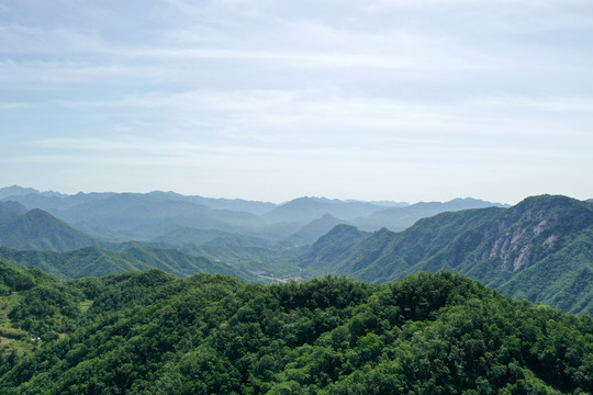 高山蓝天白云日出夕阳