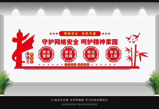 網(wǎng)絡(luò)安全形象墻