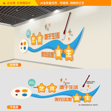 美術(shù)繪畫培訓立體墻
