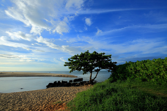 大海蓝天风光