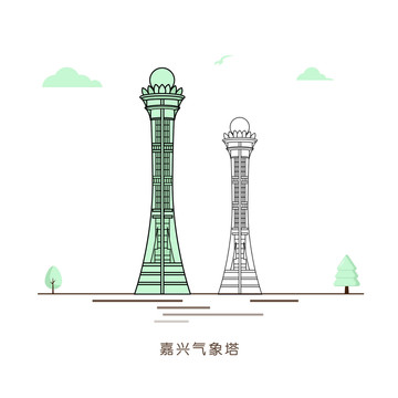 嘉興氣象塔插圖