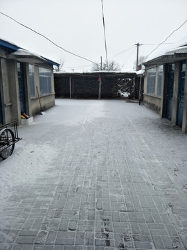 雪天农家院