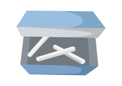 原創(chuàng)手繪插畫(huà)學(xué)校學(xué)習(xí)工具粉筆