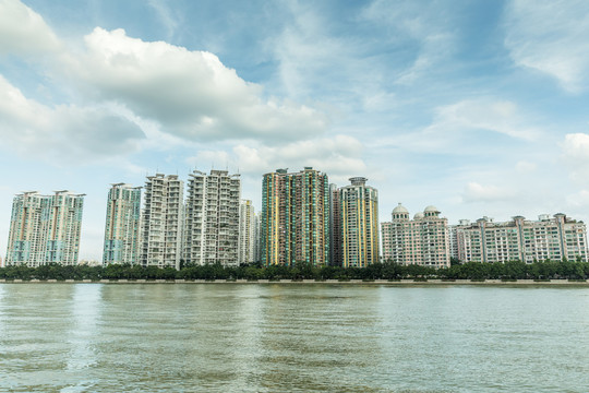 广州市滨江住宅建筑群