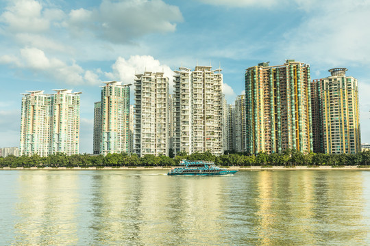 广州市滨江住宅建筑群