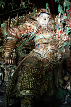 双林寺千佛殿韦驮像