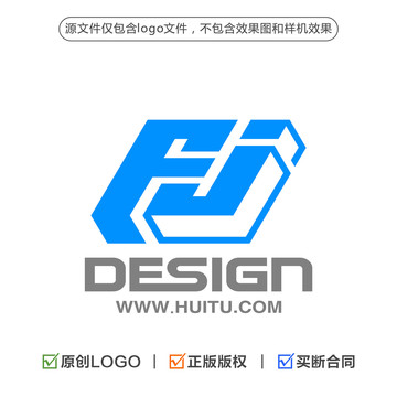 字母FJ組合標志