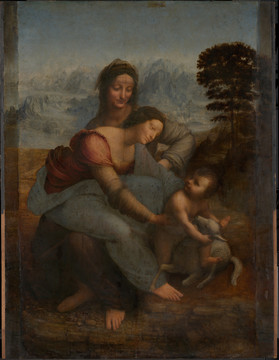 达芬奇 圣安娜与圣母子