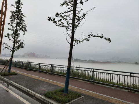 城市山水风景