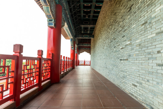 广州市莲花山风景区莲华禅寺走廊