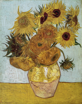 文森特·威廉·梵高花瓶里的十二朵向日葵