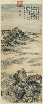 張宗蒼江潮圖
