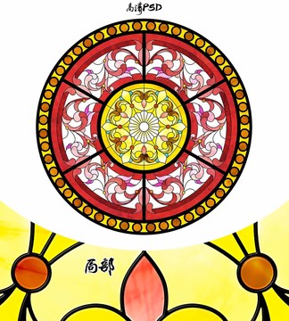 教堂玻璃大圓