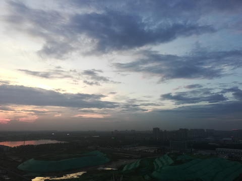 晚霞的天空