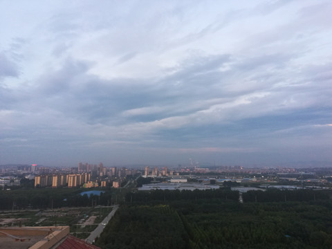 晚霞的天空