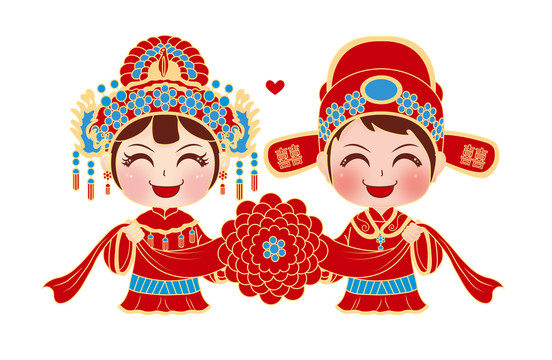 婚慶結(jié)婚卡通