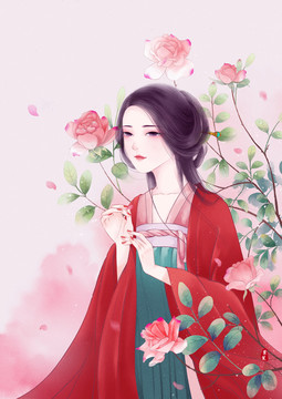 古風(fēng)美人插畫