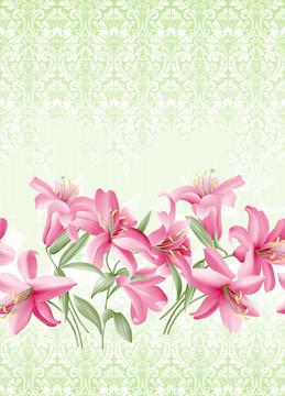 百合印花