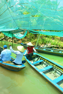 越南湄公河小木船