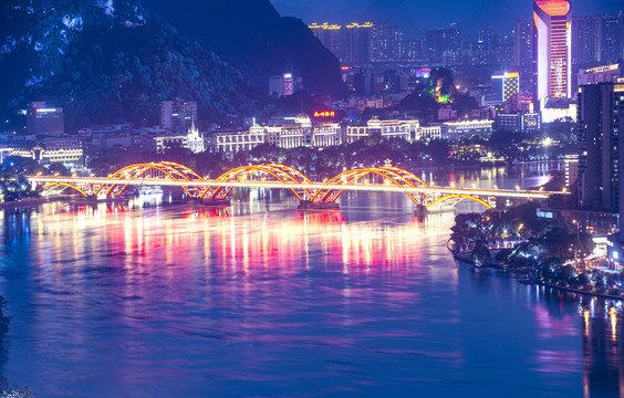 柳州市红光桥夜景