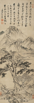黃道周松巒平湖圖