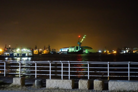 台湾爱河夜景