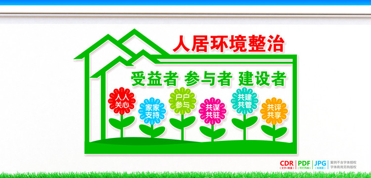 農(nóng)村人居環(huán)境整治標(biāo)語展板