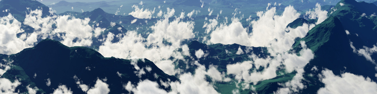 写实云海大山