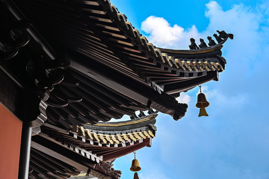 古建筑寺庙屋角特写