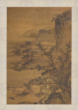 戴文進溪谷采薇圖
