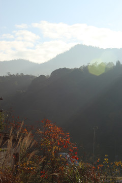 晨光中的山野