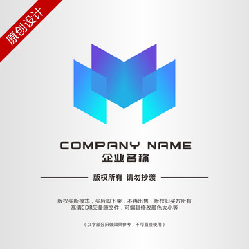 字母M科技標(biāo)志