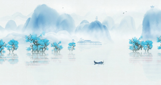 新中式山水畫