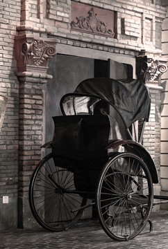 老上海的黄包车
