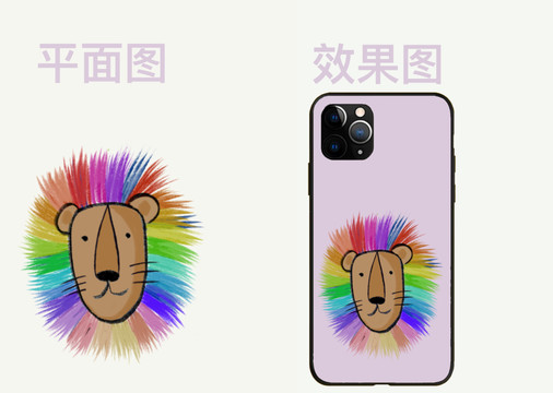 獅子手機殼