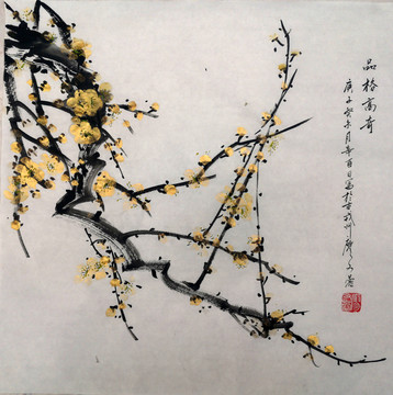 國畫黃梅