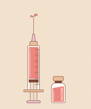 注射针筒及疫苗插图
