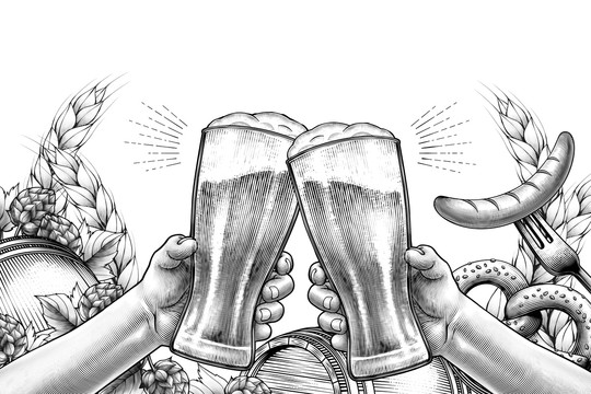 歡慶手繪插圖