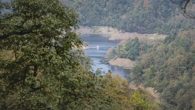 云南水富铜锣坝原始森林山水间