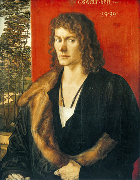 阿尔布雷特·丢勒人物肖像油画