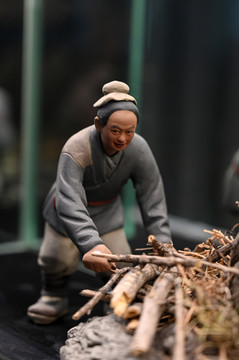 中国古代陶瓷人物泥塑模型