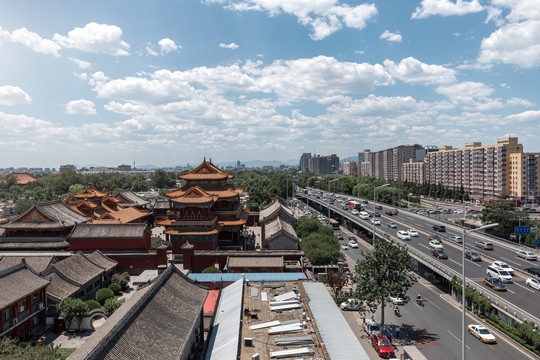 北京北二环雍和宫桥