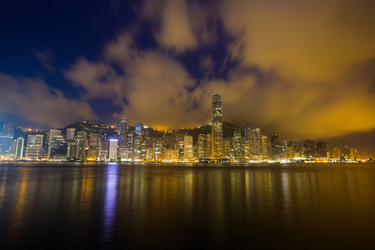 香港维多利亚港晨曦