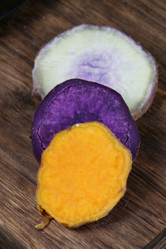 红薯紫薯花心薯组合