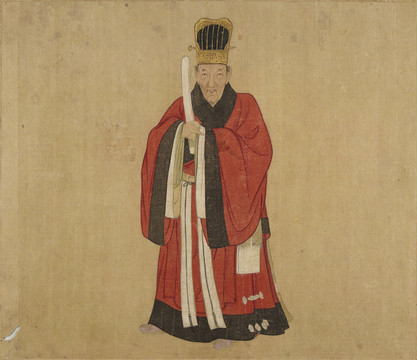 沈俊明代官員陸文定人物畫像