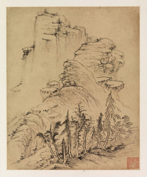 杨龙友山水画